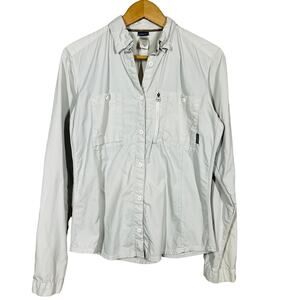 Patagonia Button Up Shirt Long Sleeve Casual Outdoor Sport Taupe - 12